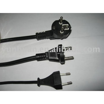 Power Cords with an euro plug connector VDE